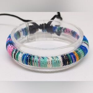 Men's bracelet‎ striped punk hemp new e41